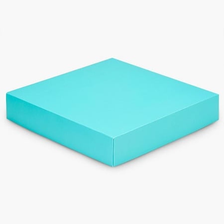 Nashville Wraps Matte Turquoise Box Lid, 8x8x1.5, 25PK GBL08TU