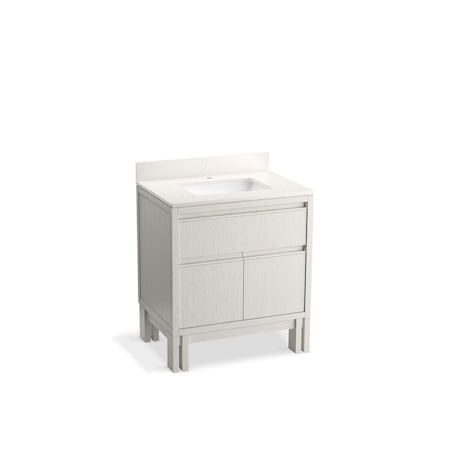 Kohler Solive 30" bathroom vanity cabinet with sink and quartz top 32836-GW0