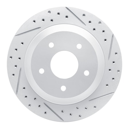 Dynamic Friction Co DFC Geoperformance Rotor - Drilled and Slotted 830-47021R