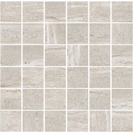 Apollo Tile Arenza 12x12 Warm Beige Porcelain Mosaic Square Stone-look Wall and Floor Tile, 11PK APLBEA88SANMOS