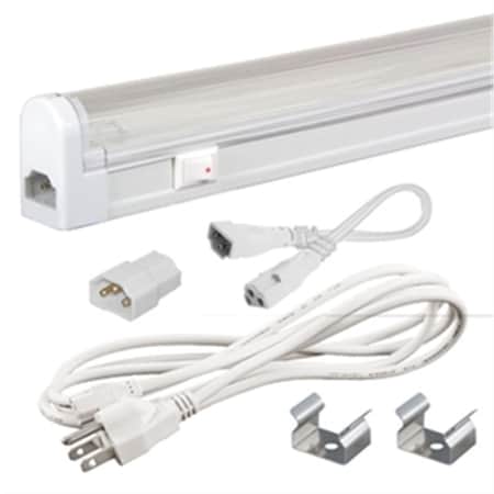 Gorgeousglow SG5LV-14-41-WH 24W Sleek Plus Adjustable 24V Low Voltage T5 3-Wire - 4100K, White GO1799567