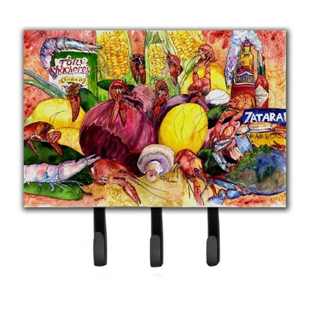 Carolines Treasures Crawfish With Spices And Corn Leash and Key Holder 8698TH68