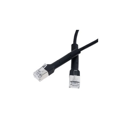 Cable Wholesale Shielded Ultra Slim Cat6a Ethernet Cable, 10 Gig, 500 MHz, 32 AWG, F/UTP, UL, CM, Bendable 13X6-50025