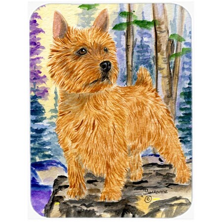 Carolines Treasures Norwich Terrier Glass Cutting Board - Large- 15 H x 12 L in. SS8011BLCB