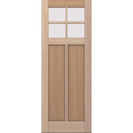 Doornmore CRF-P2G4, 37.75" x 98" ( 36" Door) Right Hand, Mahogany SDL 4 Lite Exterior Door CRF-P2G4-SW-3696_1_RI