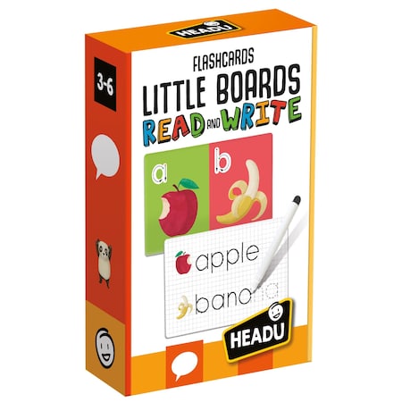 Headu Little Boards Read and Write Flash Cards, Ages 3-6 EN26906