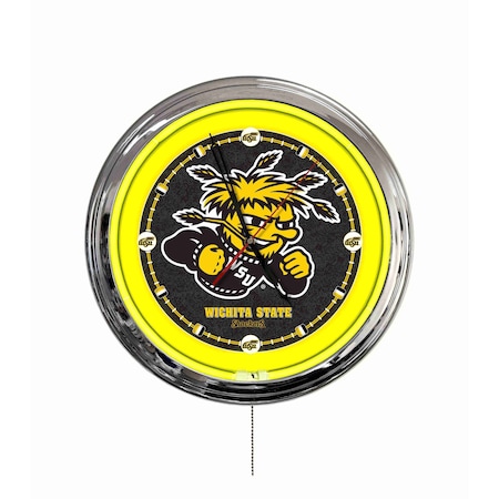 Holland Bar Stool Wichita State University 16 LED Wall Clock ClkL16