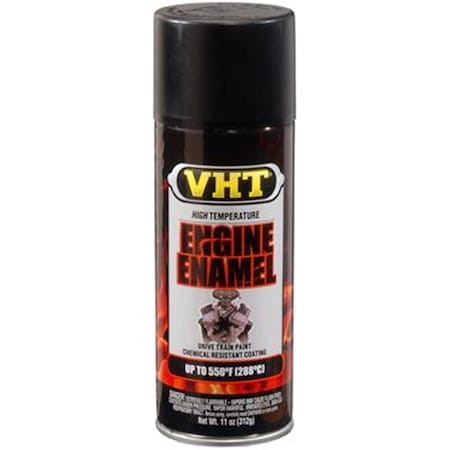 Vht SP130 Engine Enamel Flat Black Can 11 Oz. S24-SP130