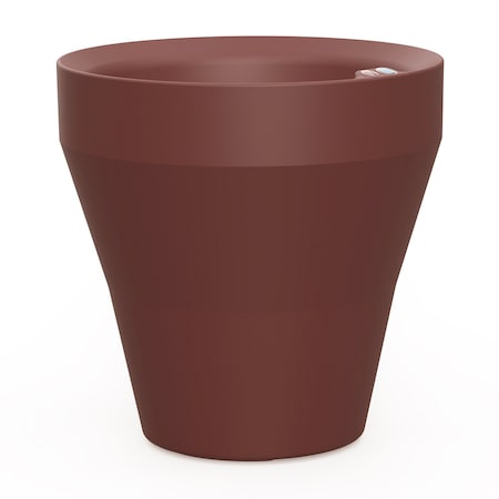 Crescent Garden TruDrop Rim Modern Self Watering Planter, 18"W, Currant A604547