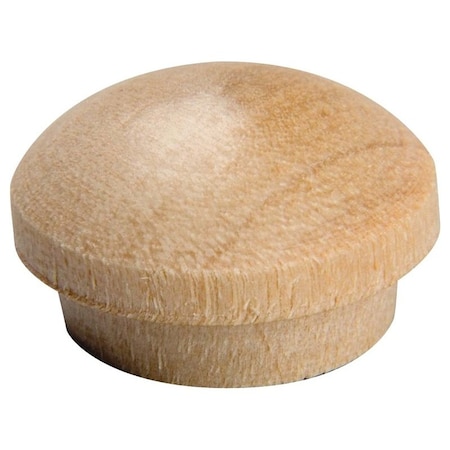 Waddell Screw Plug, Button Spoke 3/8 in Dia., Birch, Wood 8400.38 DP OAK
