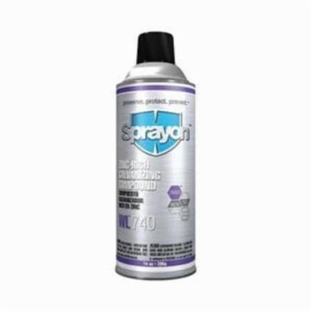 Krylon Cold Galvanizing Compound, WL740 Zinc-Rich, 14oz, Aerosol SC0740000