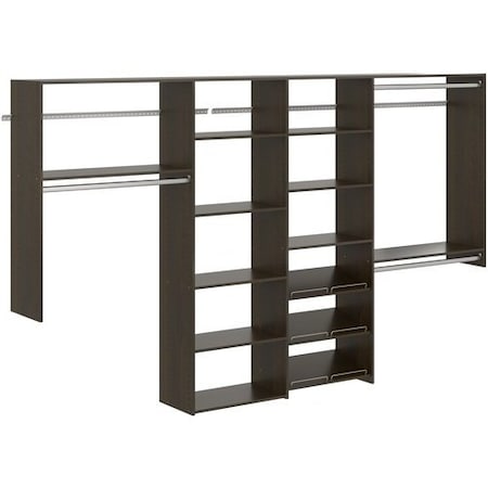 Easy Track Dual Tower 10-foot Classic Closet Kit, Truffle PH158-TR