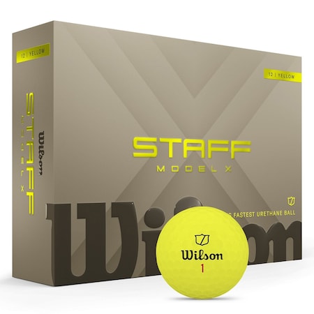 Wilson Staff Model X Yellow Golf Balls, 12PK 113171