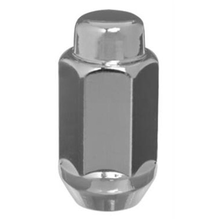 Powerhouse W47814L 14 x 1.5 in. Chrome Cone Seat Acorn Bulge Closed End Lug Nuts PO1806126