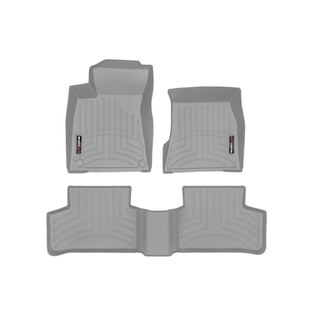 Weathertech Grey, Front and Rear Floorliners 461593-1-3