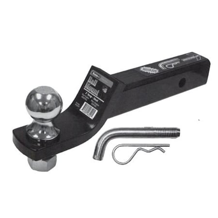Backseat Black Ball Mount & Pin & Clip Chrome - 2 in. BA1827135