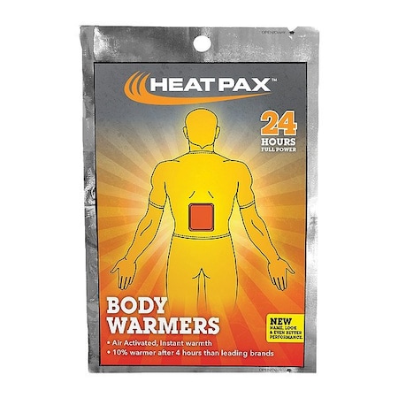 Techniche Body Warmer, 24+ hr, Air-Activated, 130  Degrees F Avg. Temp. 5540