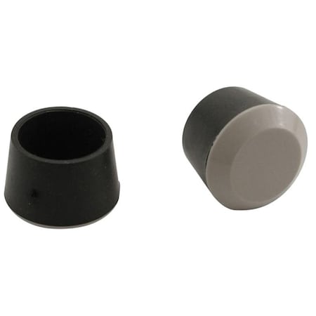 Shepherd Hardware Chair Tip, Round, Rubber, Black, 1 in Dia, 1 in H 9219