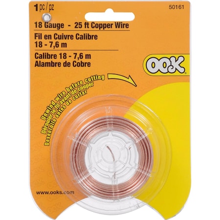 Hillman OOK 25 ft. L Copper 18 Ga. Wire 534680