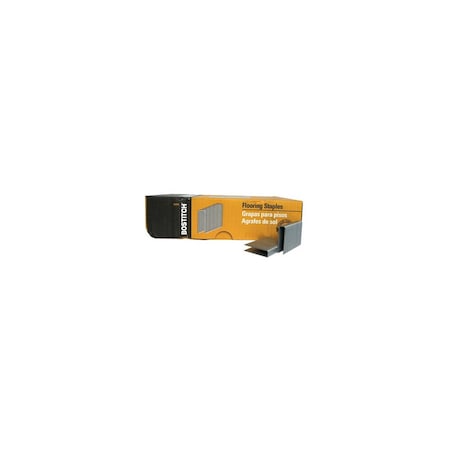 Bostitch Flooring Staple, 1/2 in W Crown, 2 in L Leg, 15-1/2 Gauge, Steel Gray, 7700PK BCS1516