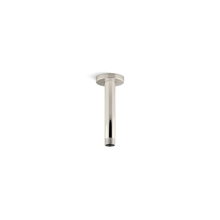 Kohler Statement 6" ceiling-mount single-function rainhead arm and flange 26320-SN