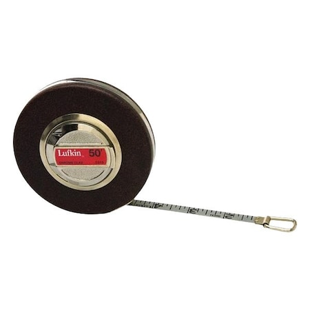 Crescent Lufkin Steel Tape, 50 ft, Anchor, Tenths C213CXN