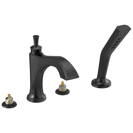 Delta Dorval Roman Tub with Hand Shower Trim - Less Handles T4756-BLLHP