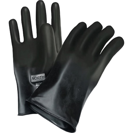 North 16 Mil Butyl Rubber Glove with Smooth Grip, 11" B161/9