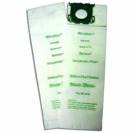 Green Klean GK-5300 Triple Layer Replacement Vacuum Bags - 10 per Case - Case of 10 GK-5300
