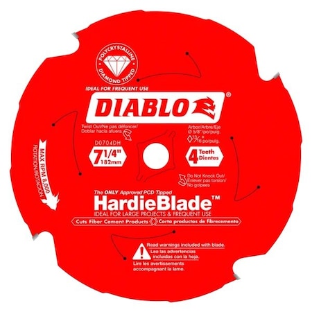 Diablo CircularSawBlade, PCD, Dia:7.25" D0704DHA