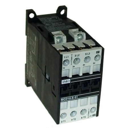 Imo Automation Contactor 3 Pole Open 4kW 10A AC3, 1 Normally Closed MCD10-S-01=110