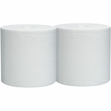 Wypall WypAll General Clean L30 Heavy Cleaning Towels (05820), Strong & Soft Wipes, Center-Pull Rolls, White 05820