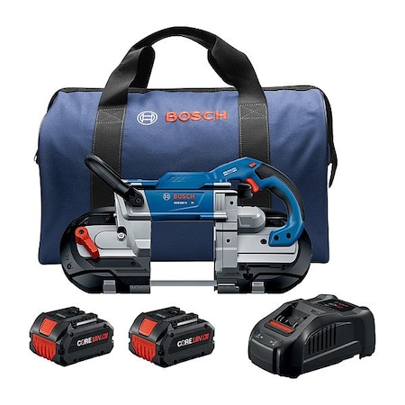 Bosch Cordless Band Saw Kit, 18 V, 44 22/25 in Blade Length GCB18V-5B26