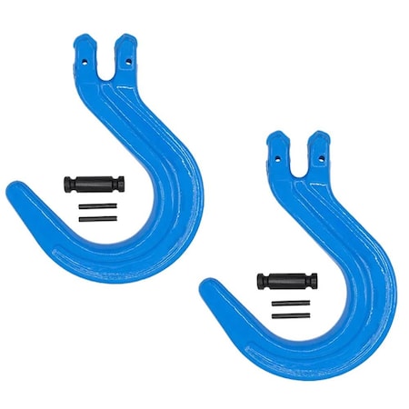 Mytee Products 3/8 in G100 Clevis Foundry Hook WLL 8800 LBS for Towing Lifting & Rigging, 2PK FH38-G100x2