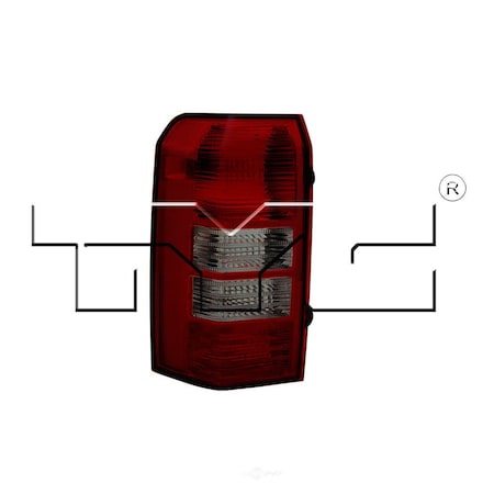 Tyc Capa Certified Tail Light Assembly 11-6424-00-9