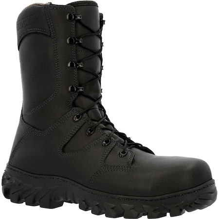 Rocky Code Red:  Rescue, Women's 8 in Composite Toe Fire Boot, Black, 6, W, RKD0091 RKD0091