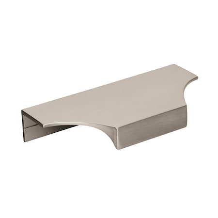 Amerock Extent 4-3/16 in 106 mm Center-to-Center Satin Nickel Cabinet Edge Pull BP36750G10