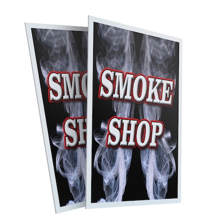 Signmission Smoke Shop, Plastic Signs Only 24 Inch x 36 Inch, Corrugated Plastic, 2PK CSB-2436-2PACK-Smoke Shop