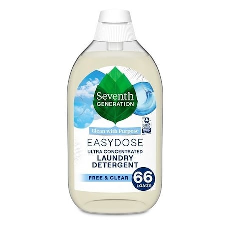 Seventh Generation Liquid Detergent Ultra Concentrated Free and Clear, 23.1 Fluid Ounce, 6PK 68634328