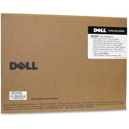 Dell Original Standard Yield Laser Toner Cartridge - Black - 1 Each - 7000 Pages D524T