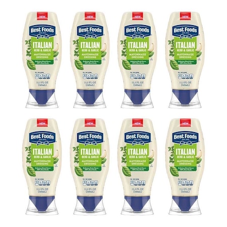 Best Foods Italian Herb and Garlic Mayonnaise Dressing, 11.5 Ounce, 8PK 69996534
