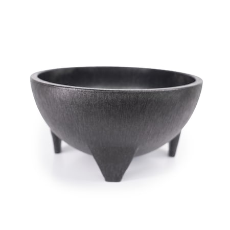 Hs 224 oz. Molcajete Grandote, Salsa, Side, Salad Bowl, Charcoal, 12 each/case NHS1023