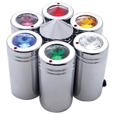 United Pacific Chrome CB Knob, Green Diamond 21774B