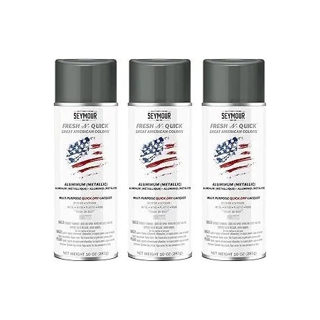 Seymour Midwest Fresh-N-Quick Multi-Purpose Spray Paint, Aluminum net 10 oz., 3PK 111-3