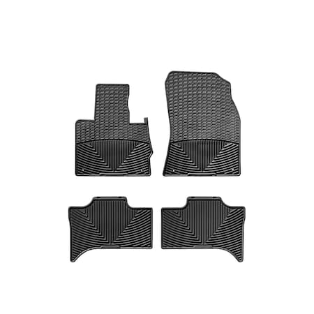 Weathertech Black, Front and Rear All Weather Floor Mats W27-W158