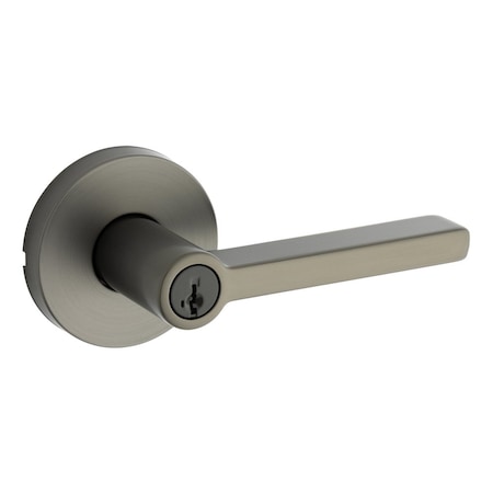 Kwikset Residential Door Levers Entry Gunmetal 740HFLRDT-18GS
