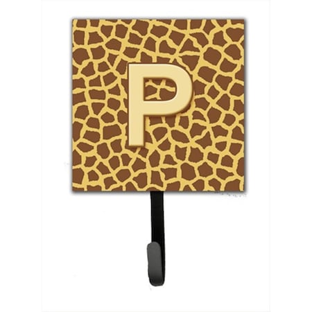Carolines Treasures Letter P Initial Monogram - Giraffe Leash Holder Or Key Hook CJ1025-PSH4