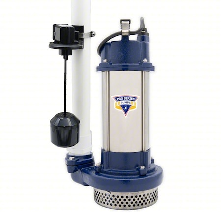 Pro Series Pumps SubmersibleSumpPump, 20ft, 18in, 115VAC S3100-VS
