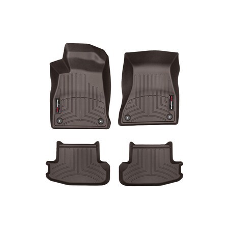 Weathertech Cocoa, Front and Rear Floorliners 47937-1-4