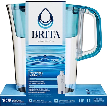 Clorox   Healthcare Clorox Sales Co Brita Div  Brita Tahoe Pitcher, Blue 114736